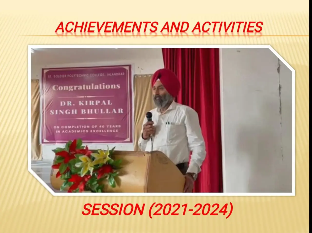 ACHIEVEMENT AND ACVITITIES