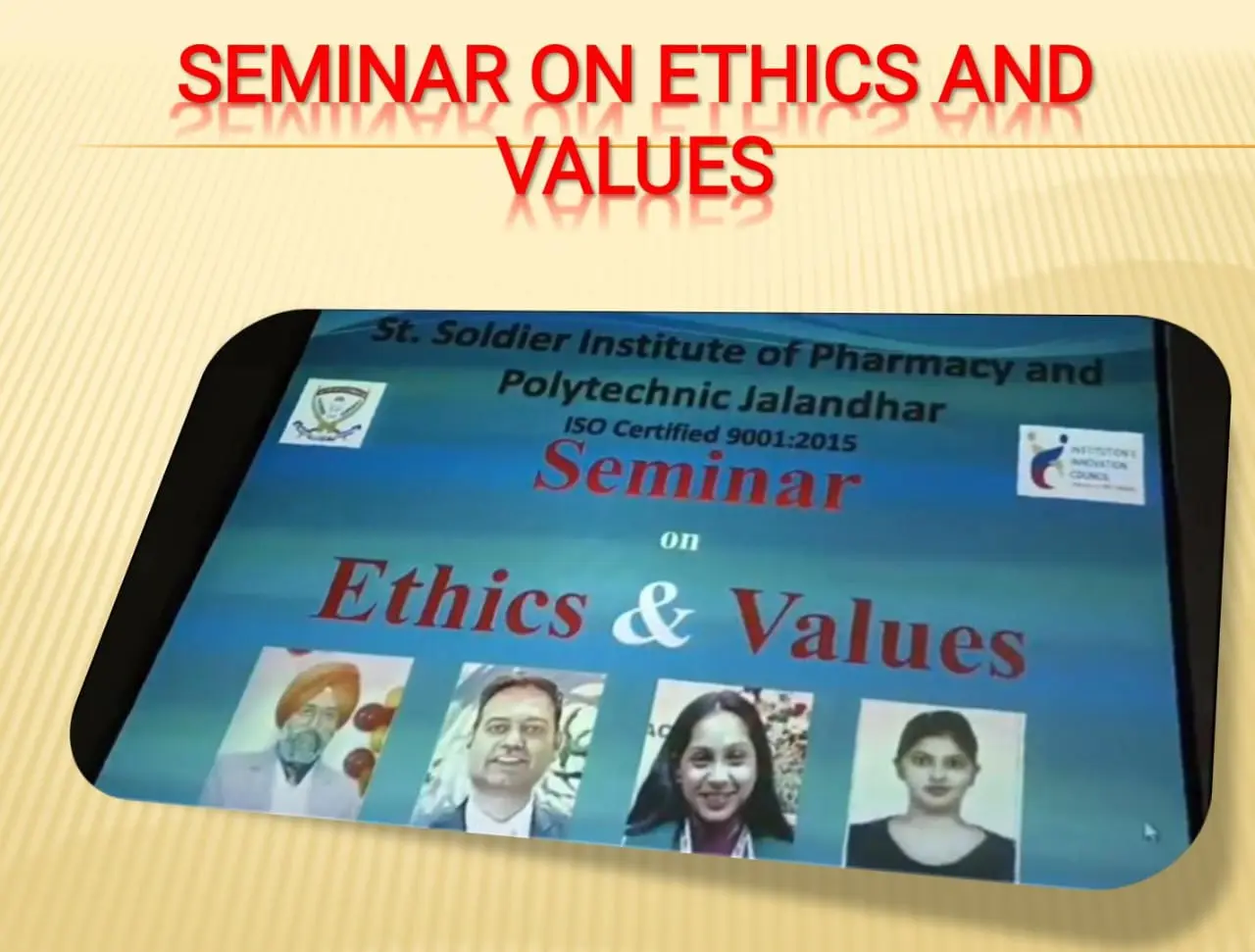 Seminar on Ethics and Values
